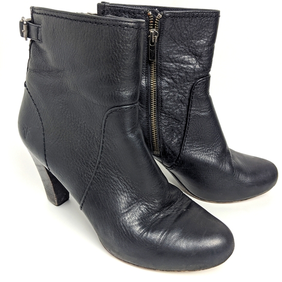 *Sold* FRYE Marissa Zip Short Boot Black Size 9M - Picture 5 of 12